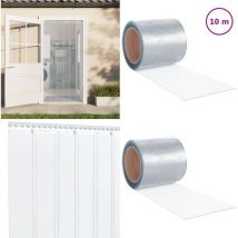 Rideau de porte transparent 200 mmx1,6 mm 10 m pvc - Rideau De Porte - Rideau Pvc - Isolation Thermique - Protection Contre Les Nuisibles - Rideau