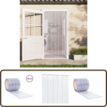 Rideau de porte transparent 200 mmx1,6 mm 25 m pvc - Rideau De Porte - Rideau Pvc - Isolation Thermique - Rideau Antibruit - Protection Contre Les