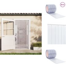 Rideau de porte transparent 200 mmx1,6 mm 50 m pvc - Rideau De Porte - Rideau Pvc - Isolation Thermique - Protection Contre Les Nuisibles - Rideau