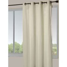 Rideau doublé 100 % occultant et face suédine unie Beige 140x260 cm