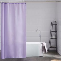 Zolginah Rideau Douche Mauve,180 X 180 Cm,tissu Polyester,imperméable,lavable En Machine,rideaux Baignoire Anti Moisissure,avec 12 Crochets
