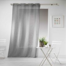Rideau Effet Lin Haltonas gris 140x280cm