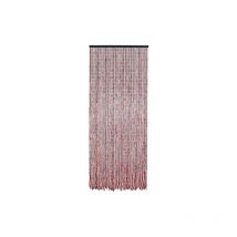 Rideau portière bâtonnets de bambou et perles de bois - Morel