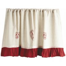 Rideau en coton et lin