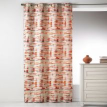 Rideau en Jacquard Bariolé Brique 140x260 cm