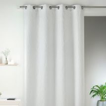 Rideau en jacquard fantaisie Ivoire 135x260 cm