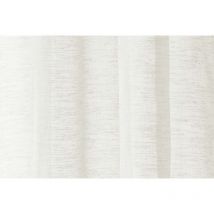 Rideau en lin semi-transparent blanc, 140x245 cm, passants invisibles, polyester et lin