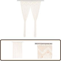 Rideau en macramé 140x240 cm Coton - Rideau Macramé - Rideau Décoration - Rideau Coton - Rideau Salon - Rideau Chambre