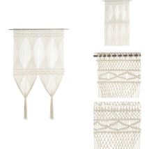 Rideau en macramé 140x240 cm Coton - Rideau Macramé - Rideau Décoration - Rideau Coton - Rideau Salon - Rideau Chambre