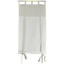Rideau en tissu rayé romarin cm58xh160x2