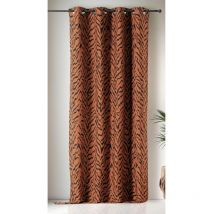 Rideau ethnique Zulu - 140x240cm - Terre cuite