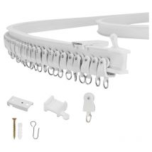 Rideau Glide Rail Track droites ou pliable souple baies vitrées Top Clamping 3 mètres