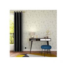 Rideau gris anthracite aspect velours - 145x260cm - Gris anthracite