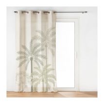 Rideau imprimé palméa 140x260cm - 140x260cm - Lin