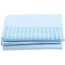 Rideau isolant de couleur unie pour chambre d'enfant, rideau d'hôpital, rideau de séparation pour spa (bleu clair)