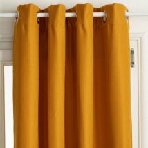 Rideau isolant Isa jaune moutarde 140x260cm Atmosphera Créateur D'intérieur
