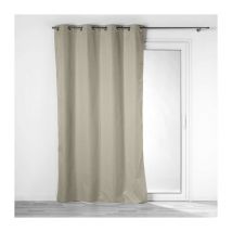 Rideau isolant phonique thermique occultant 140 x 260 cm Darko Noisette