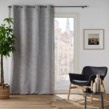Rideau jacquard 140 x 240 cm Occultant Duskyne Anthracite