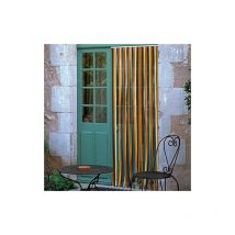 Rideau de Porte à lanières Antilles Brun Beige 9x22 Morel
