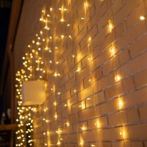 Luceo 6x3 Guirlande lumineuse pour rideaux avec câble pour l'intérieur et l'extérieur. Lumière chaude. Fabriqué en Espagne