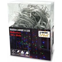 Rideau lumineux électrique à led - 140 x 90 - Multicolore