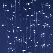 Rideau lumineux led, filet lumineux 3m x 3m rideau de chane lumineuse 300 led chane lumineuse, rideau lumineux pour mariage, jardin, balcon, fête