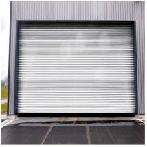 Rideau Métallique Blanc RAL9010 Motorisé 220V Lames Pleines 9/10ème L5500 H2000 premium