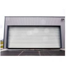 Rideau Métallique Blanc RAL9010 Motorisé 380V Lames Pleines 9/10ème L10500 H3000