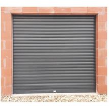 4M - Rideau Métallique Gris RAL7016 Motorisé 220V Lames Pleines 7/10ème L3500 H4000 classic