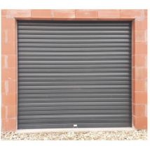 Rideau Métallique Gris RAL7016 Motorisé 220V Lames Pleines 7/10ème L4000 H3000 PREMIUM