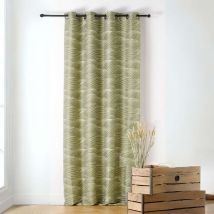 Rideau motif dune Chablis - 140x240cm - Vert olive