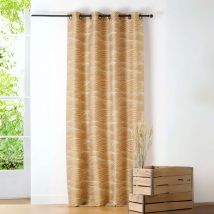 Rideau motif dune Chablis - 140x240cm - Sable