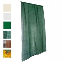 Moustiquaire de fenêtre – Rideau moustiquaire 150X250 – Polyester – Couleurs : blanc, ivoire, vert, marron rayé