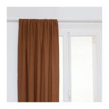 Rideau Nid d'Abeille 'Widdy' 130x260cm Terracotta