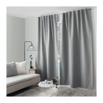 Rideau 100% occultant à pattes cachées 'Eclipse' - 140x240cm - Gris