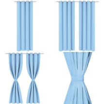 Rideau occultant avec œillets métalliques 270 x 245 cm Turquoise - Rideau Turquoise - Rideau Occultant - Rideau Décoratif - Rideau Pour Salon