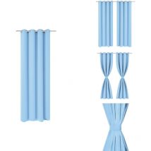 Rideau occultant avec œillets métalliques 270 x 245 cm Turquoise - Rideau Turquoise - Rideau Occultant - Rideau Décoratif - Rideau Pour Salon