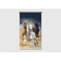Rideau occultant chevaux - 140 cm x 245 cm