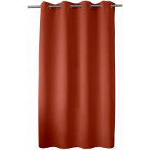 Rideau occultant obskur 140 x 180 cm coloris terre cuite