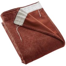 Intex Deco - Rideau Occultant 140 X 260 Cm – Galon Fronceur Couture Invisible – Blackout & Polaire – Bjorn Terracotta