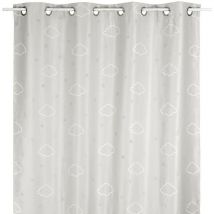Rideau occultant enfant Nuage gris 140x250cm Atmosphera Créateur D'intérieur