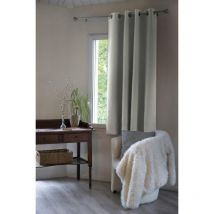 Rideau occultant isolant phonique + polaire 140 x 180 cm Inuit Gris clair