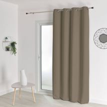 Homemaison - Rideau occultant uni M1 non feu Taupe 240x260 cm