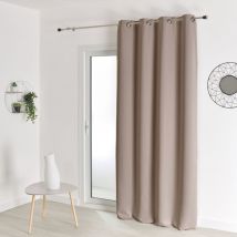 Rideau occultant uni M1 non feu Lin 140x260 cm