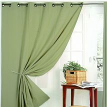 Rideau occultant Non Feu M1 Vert 240x260 cm