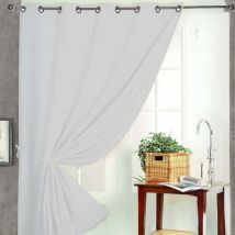 Rideau occultant Non Feu M1 Argent 240x260 cm