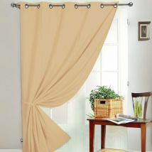 Rideau occultant Non Feu M1 Beige 240x260 cm