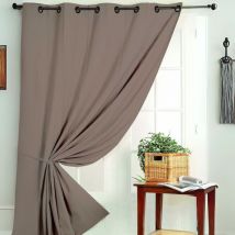 Rideau occultant Non Feu M1 Taupe 240x260 cm