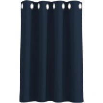 Rideau Occultant - Rideaux pour Petites Fenêtres Isolant Thermique à Oeillets Décoration Cuisine Chambre, Bloquer Lumiere, Largeur 132cm x Hauteur