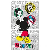 Ag Art - Rideau occultant taille l Mickey Mouse le peintre de Disney 140CM x 245CM